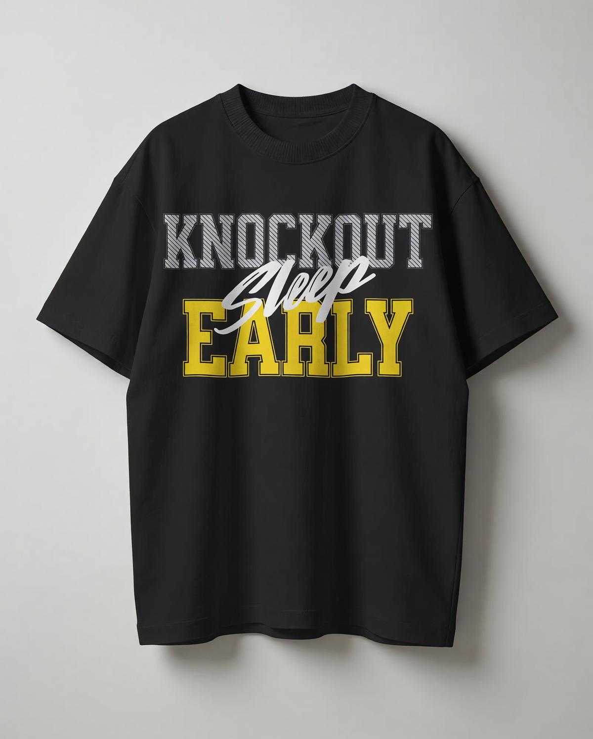 Knockout Sleep Early™ OG Tee — Black