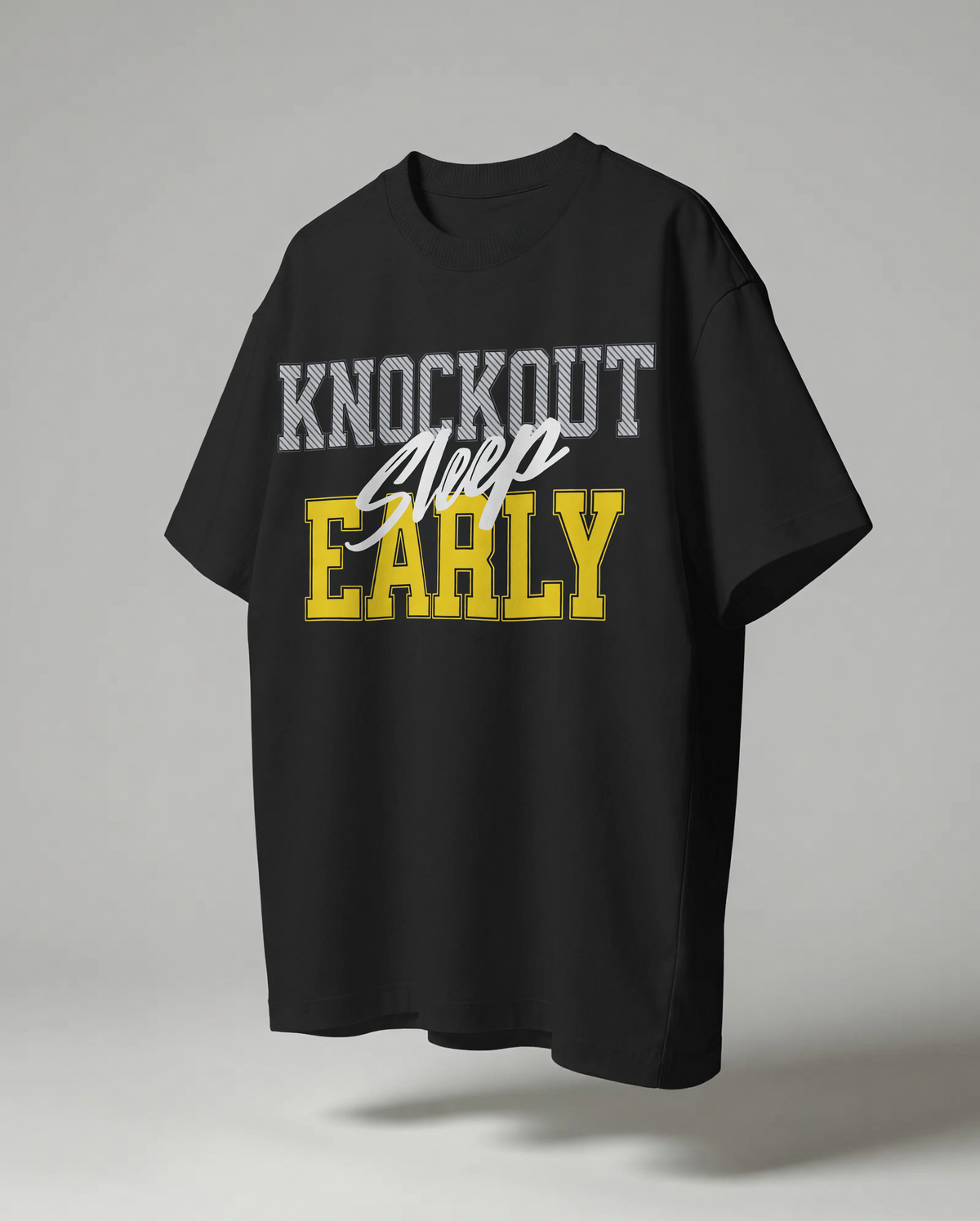 Knockout Sleep Early™ OG Tee — Black