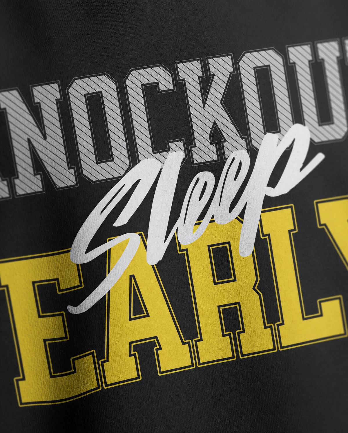 Knockout Sleep Early™ OG Hoodie — Black